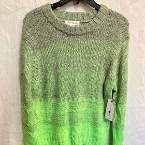 Treasure & Bond Green/Grey Heather Sweater Sz S